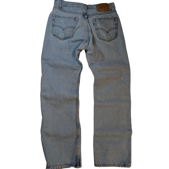 Vintage Levi's 505 Jeans Men 34 (33)x30 Distressed Worn Grunge Straight Leg - Picture 1 of 8